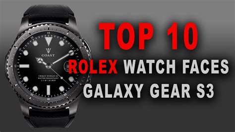 samsung gear watch faces rolex